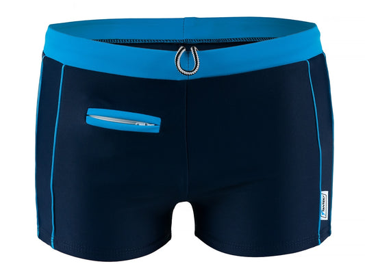 High-quality image of zwemboxer monaco blue