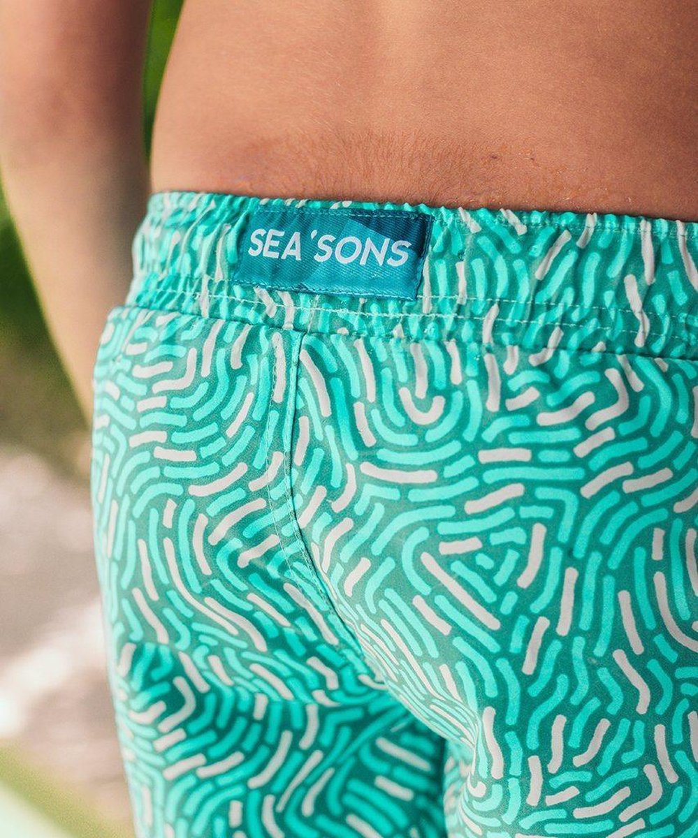 Sea'sons Swimshort Fingerprint Mint