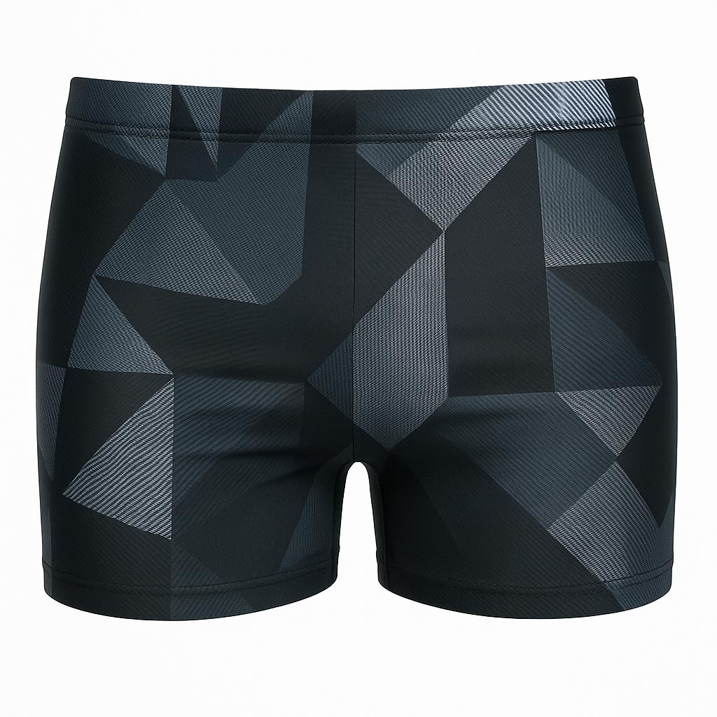 Zwemboxer Block Zwart/Grijs