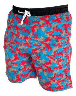 Zwemshort Military Red