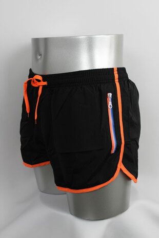 Shortshort Plus Black / Orange