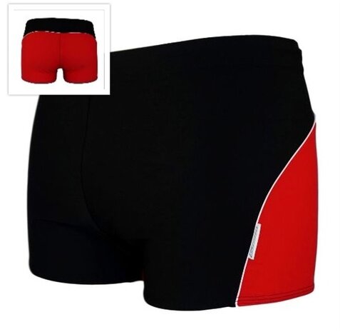 Zwemboxer Colourback Red + back