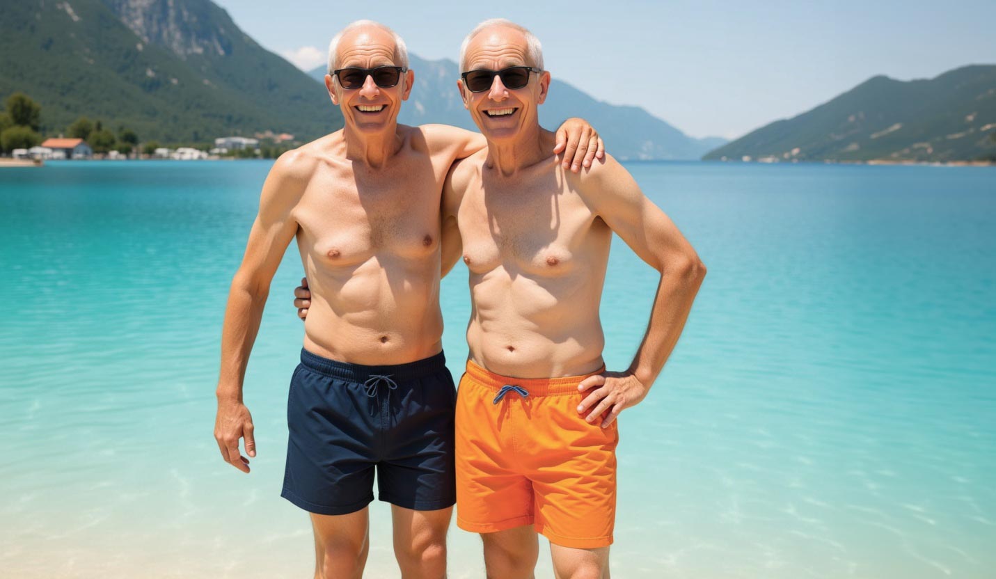 veilige kleuren zwembroek heren