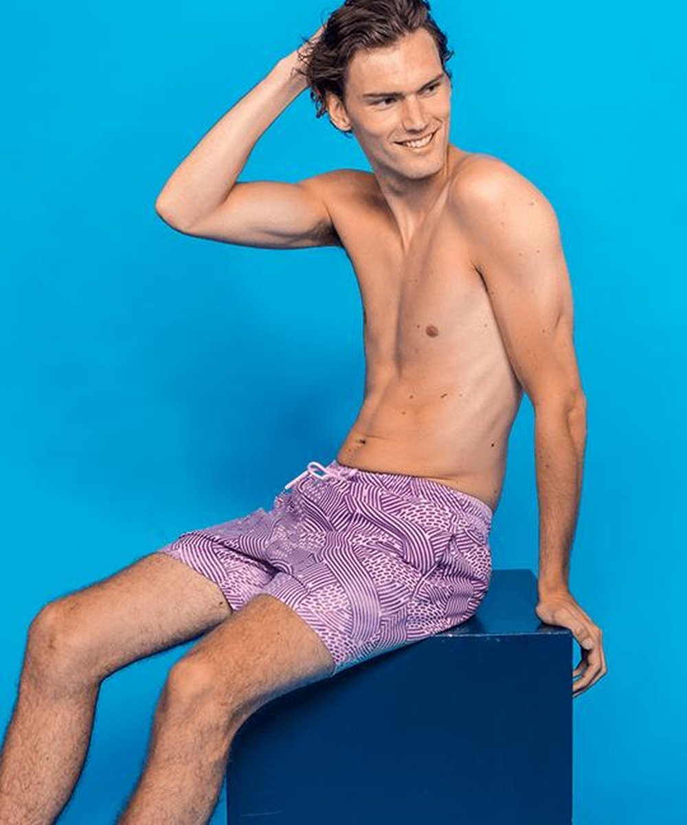 Sea'sons Liquid Lines Swimshort Purple Pink