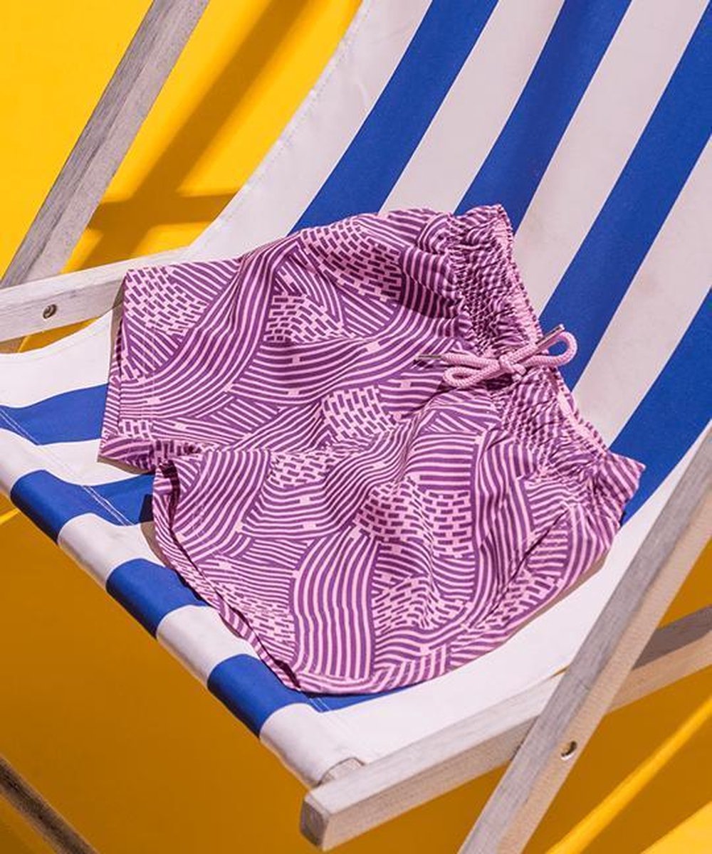 Sea'sons Liquid Lines Swimshort Purple Pink