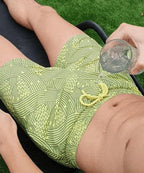 Sea'sons Liquid Lines swimshort Green-Yellow