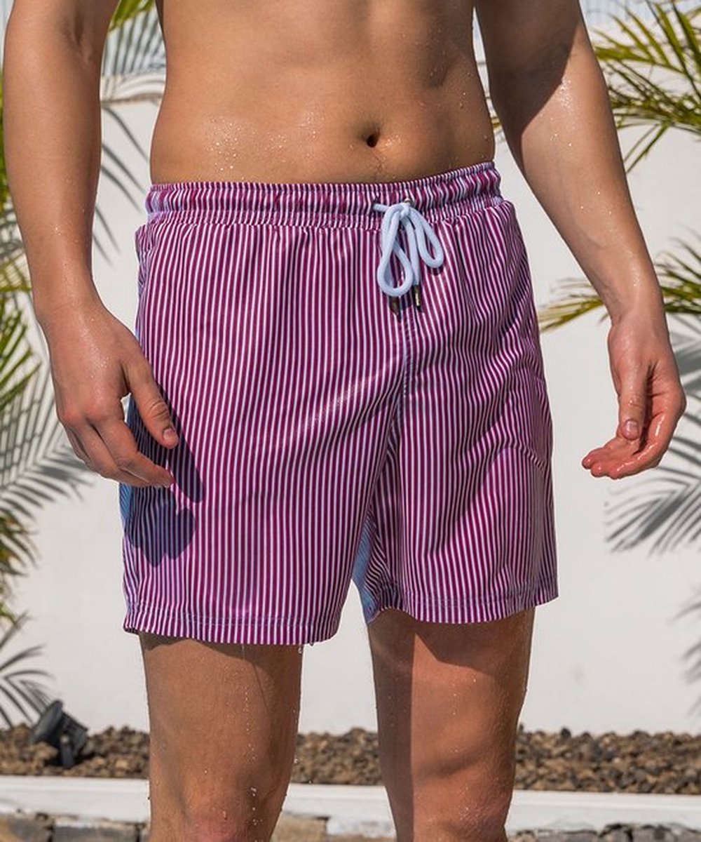 Sea'sons Striped Swimshort Cherry blue