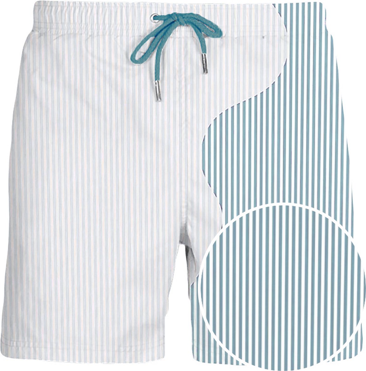Sea'sons Striped Swimshort Blue White