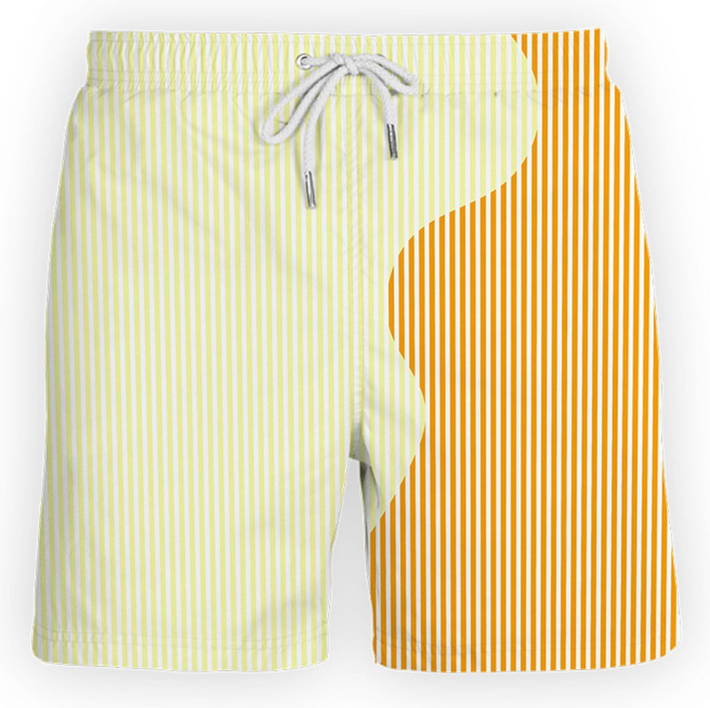 Sea'sons Striped Swimshort Orange Yellow