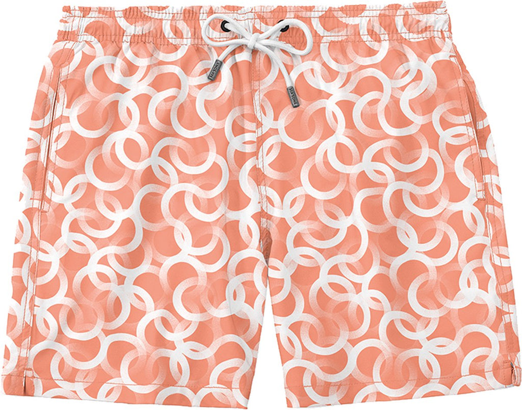 Sea'sons Pattern Swimshort Koraal