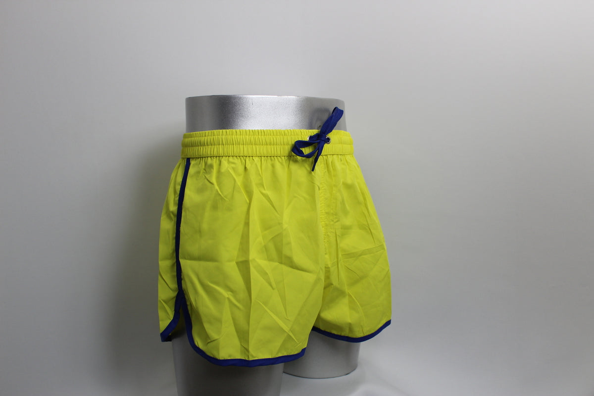 Shortshort Geel / blauwe bies