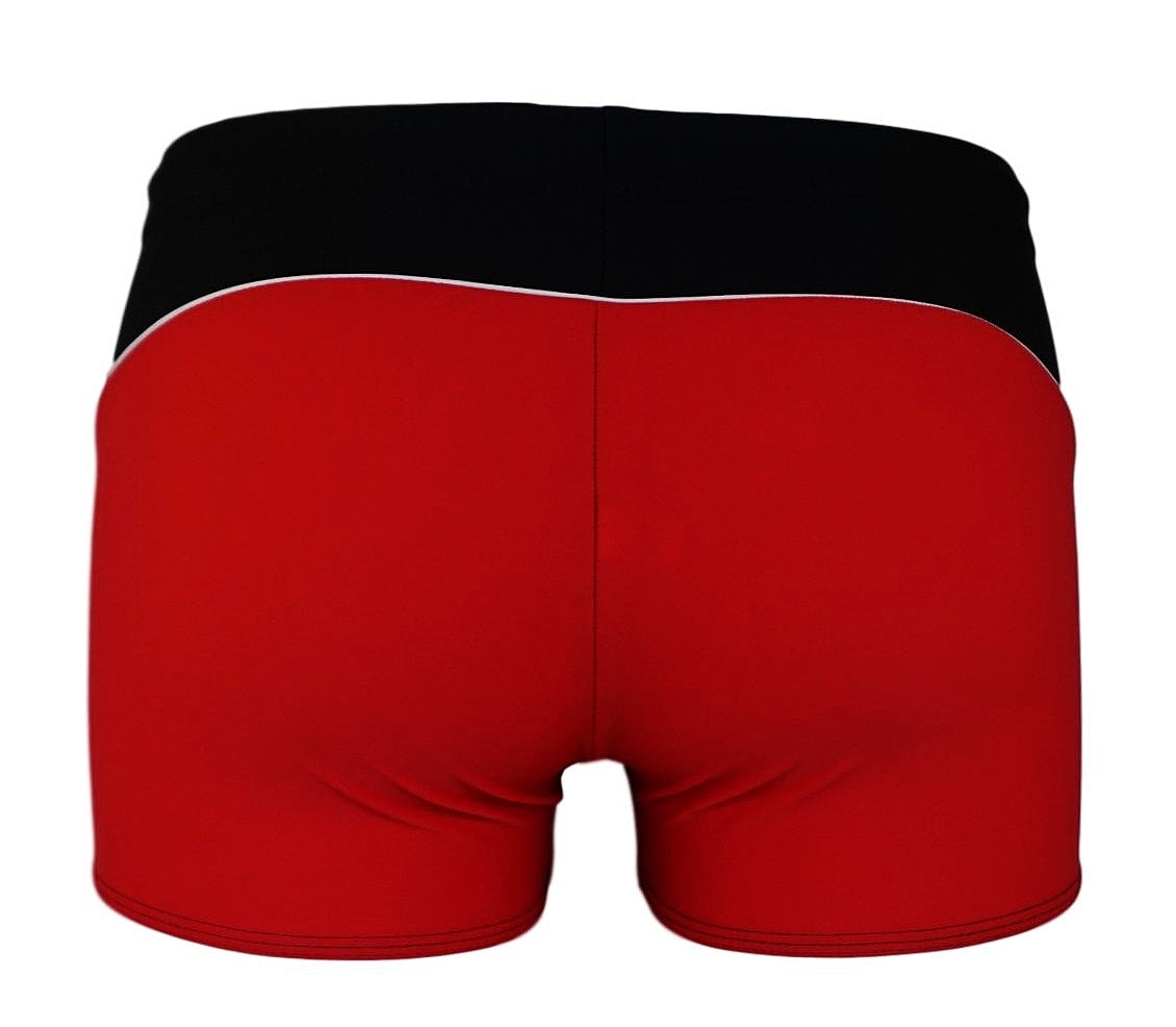 High-quality image of zwemboxer colourback red