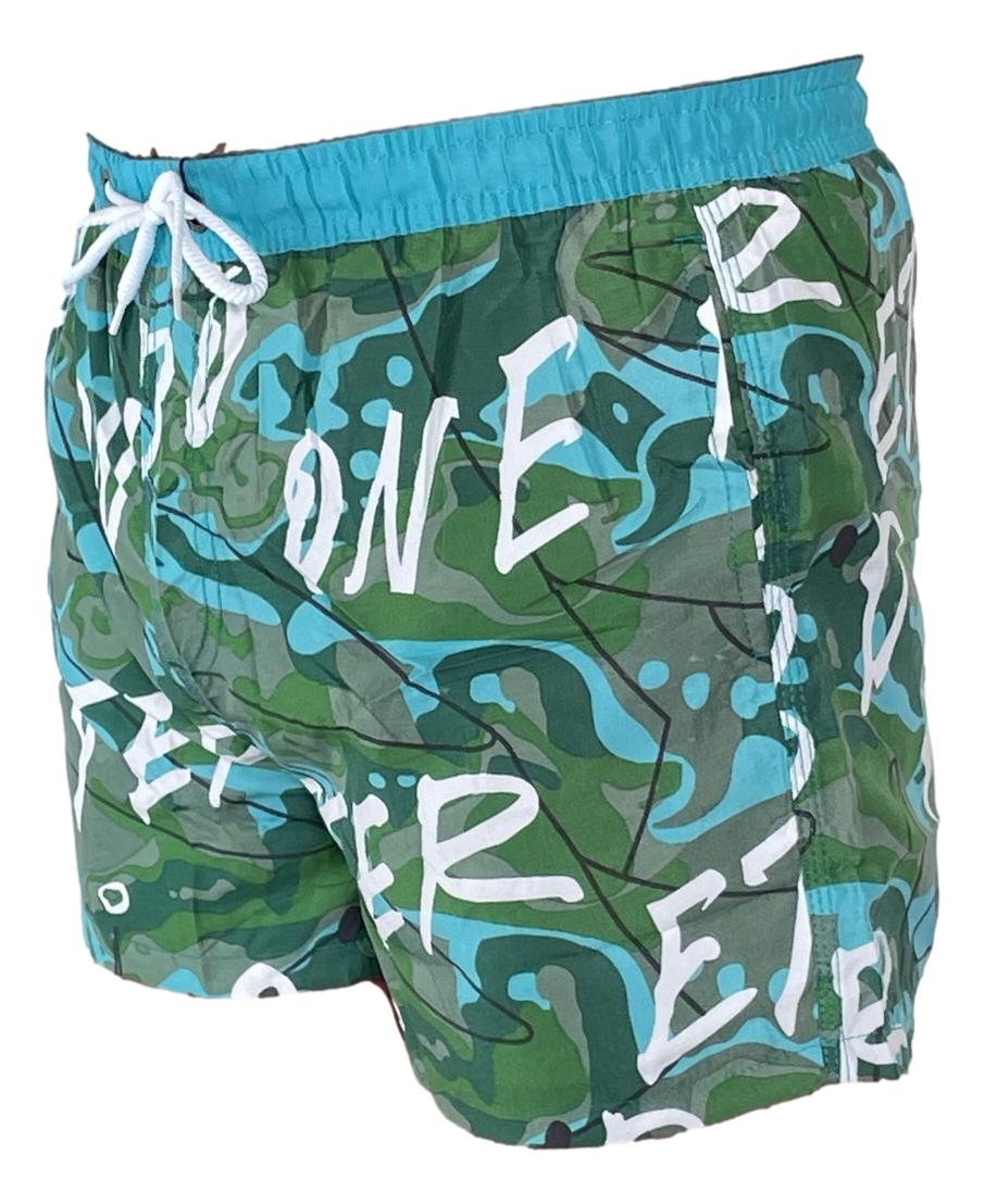 High-quality image of zwemshort power blauw groen
