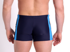 High-quality image of zwemboxer rayas navy