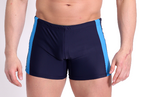 High-quality image of zwemboxer rayas navy