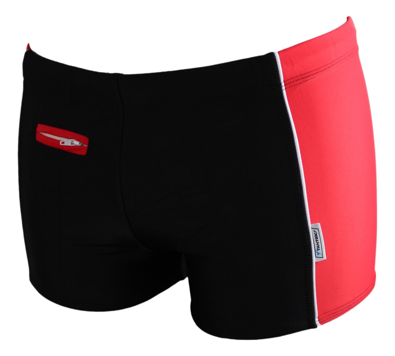 High-quality image of zwemboxer tiret_red