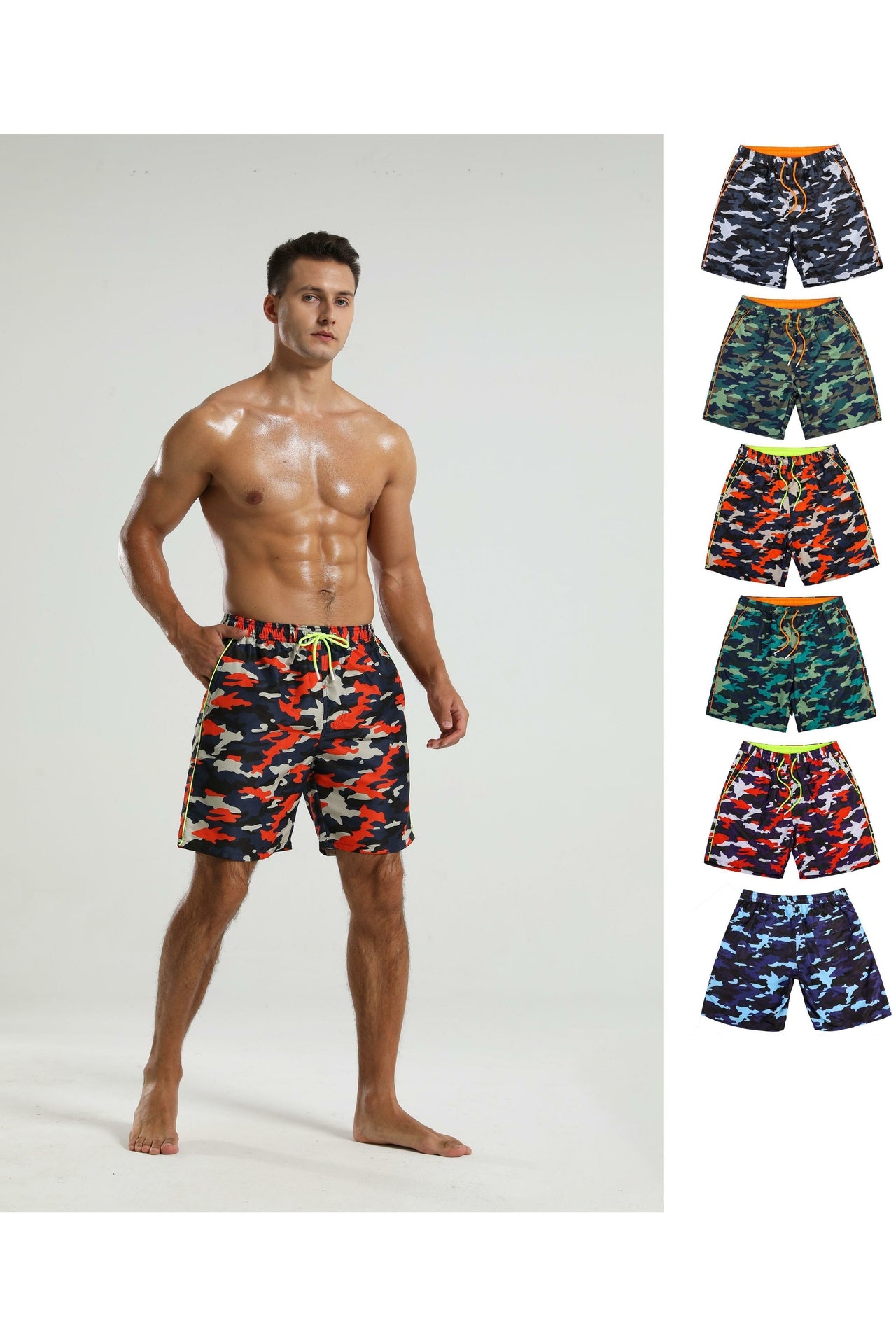 High-quality image of zwemshort curacao blue