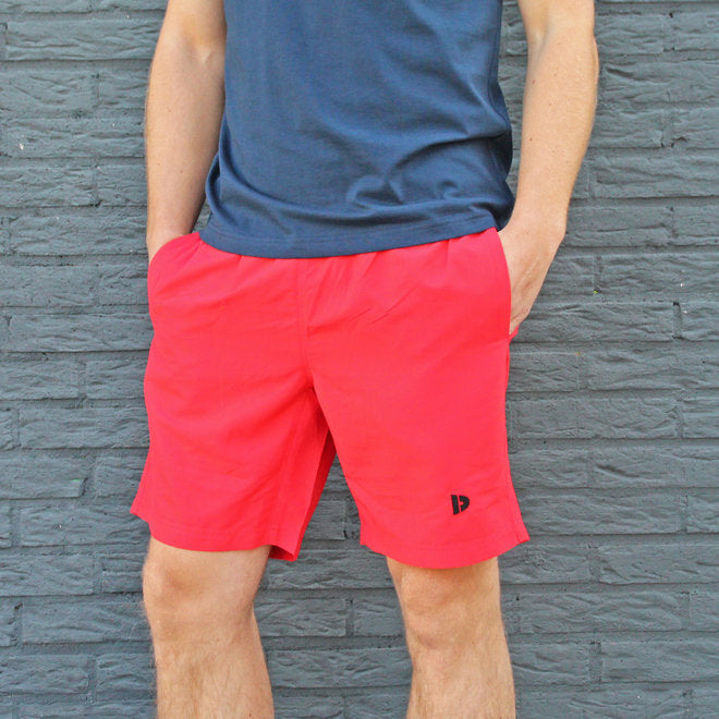 High-quality image of donnay performance short flame red