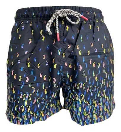 Zwemshort Black-druppel