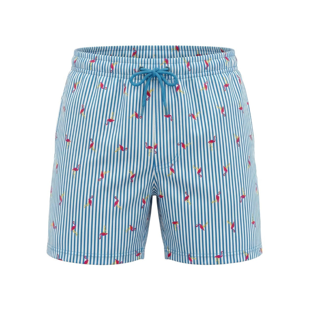 Swimshort Key Largo - LightBlue/White