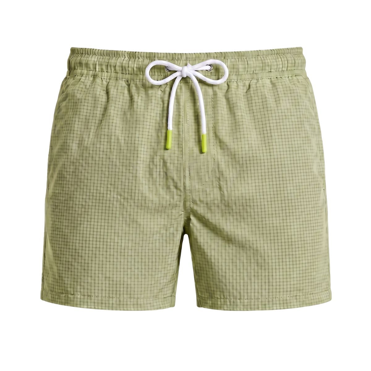 Tropea Seersucker Zwembroek - Olijfgroen