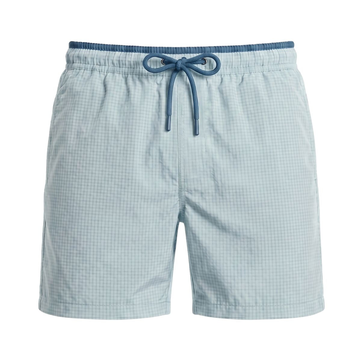 Seersucker Zwemshort Lavos - Lichtblauw / Blauw