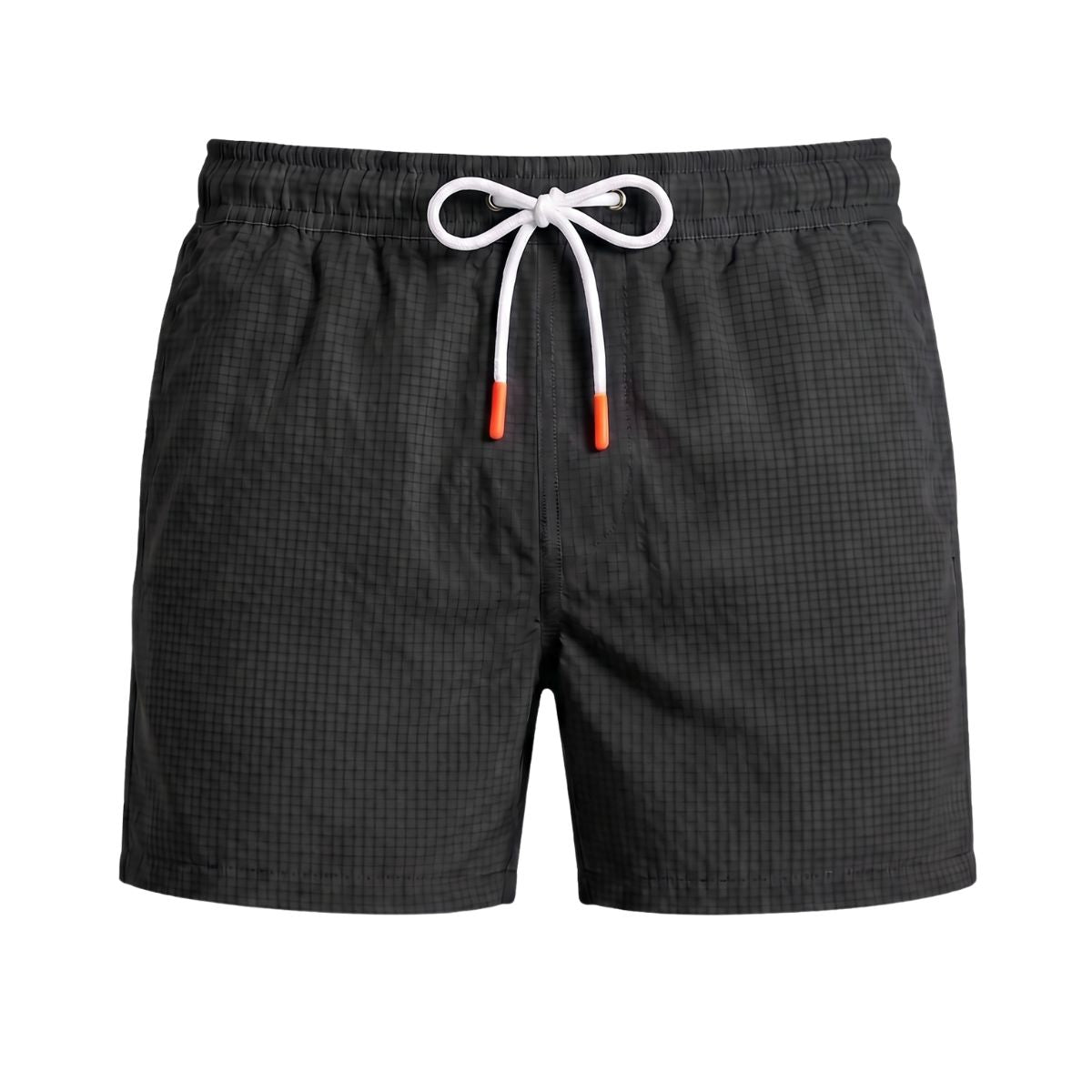 Tropea Seersucker Zwembroek - Zwart