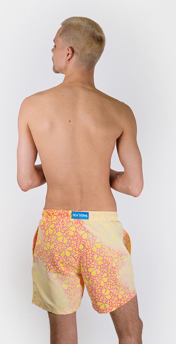 Sea'sons Mosaic Swimshort Yellow red