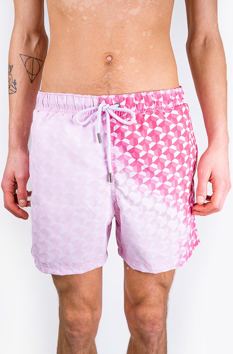 Sea'sons Swimshort Geometric Red