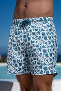 Sea'sons Pattern Swimshort Blue