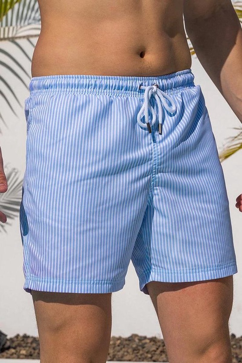 Sea'sons Striped Swimshort Cherry blue