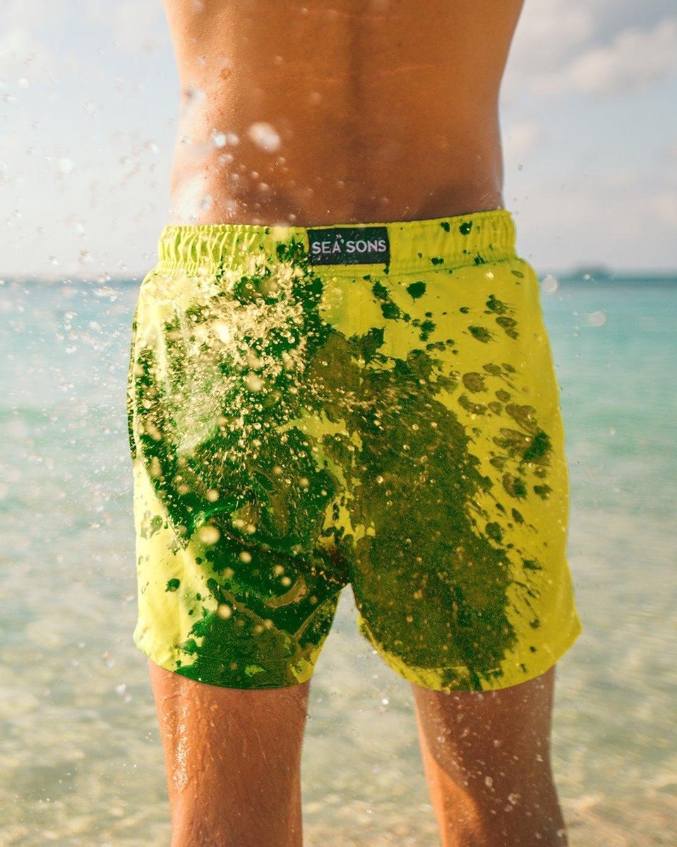 Sea'sons Swimshort Main Green Yellow