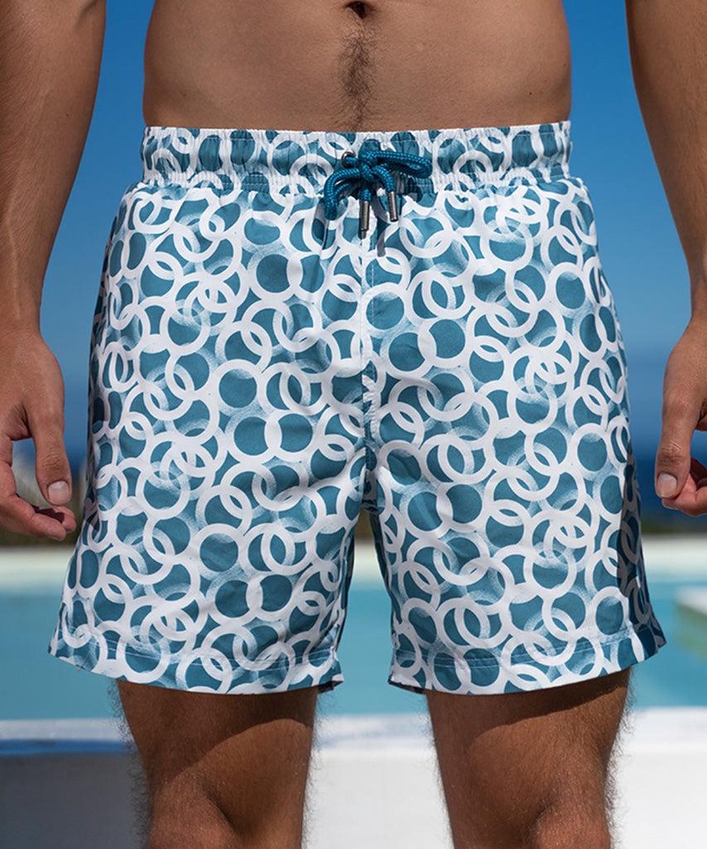Sea'sons Pattern Swimshort Blue