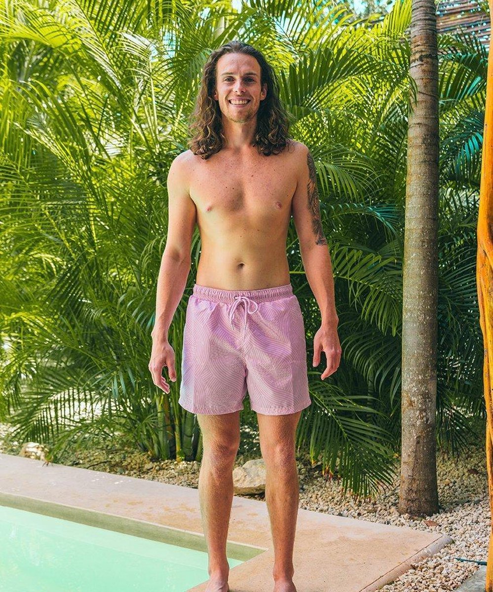 Sea'sons Liquid Lines Swimshort Purple Pink