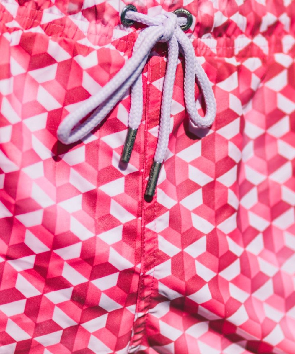 Sea'sons Swimshort Geometric Red
