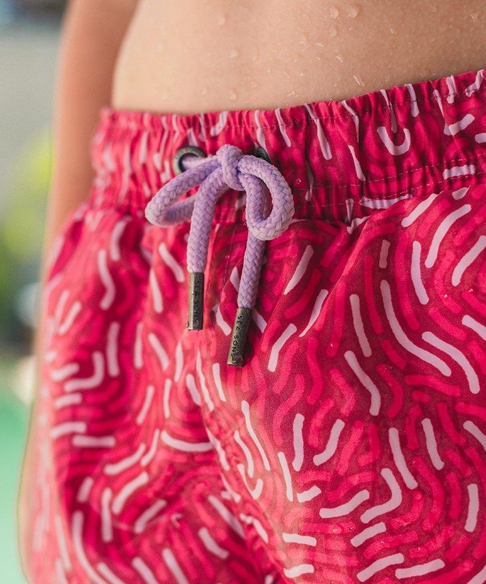 Sea'sons Swimshort Fingerprint Red