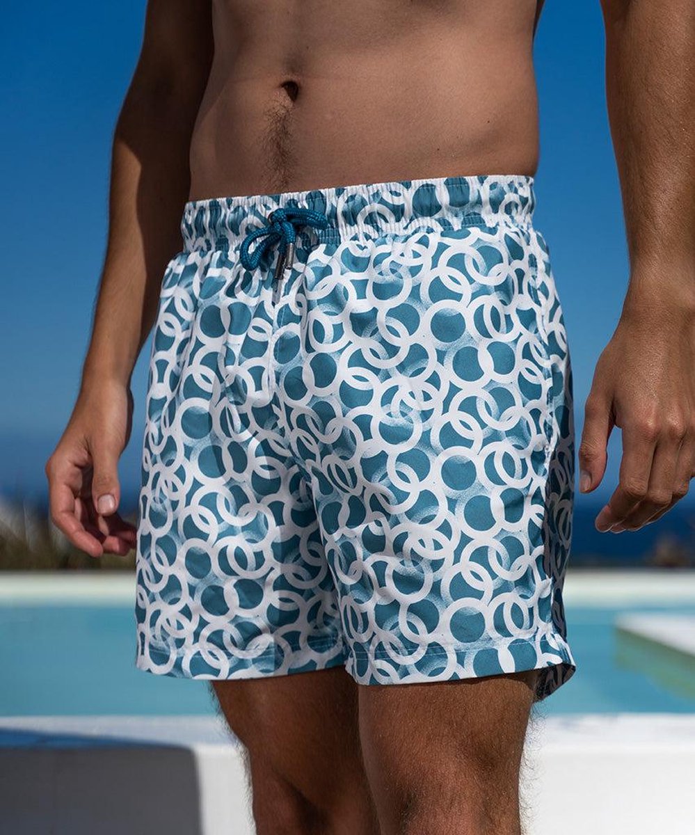 Sea'sons Pattern Swimshort Blue