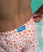 Sea'sons Pattern Swimshort Koraal