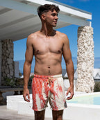 Sea'sons Pattern Swimshort Coral Yellow