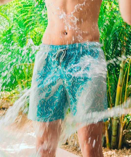 Sea'sons Swimshort Fingerprint Mint