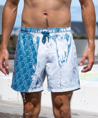 Sea'sons Pattern Swimshort Blue White