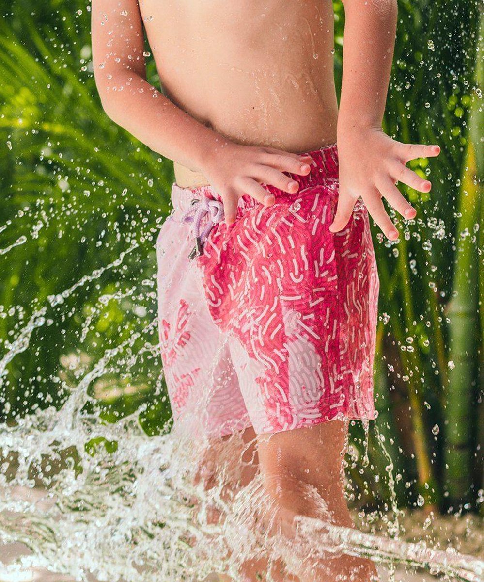 Sea'sons Swimshort Fingerprint Red