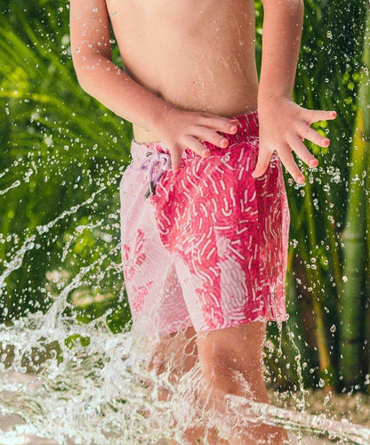 Sea'sons Swimshort Fingerprint Red