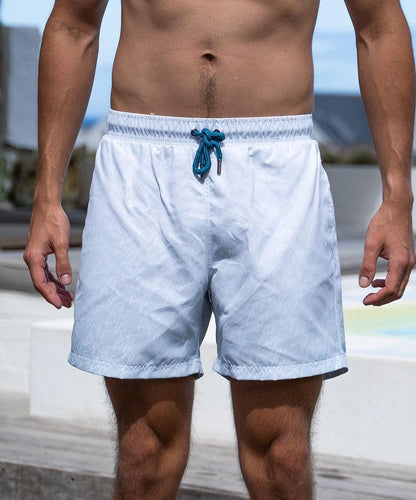 Sea'sons Pattern Swimshort Blue White