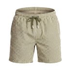 Zwemshort Paros - Crème/Olijfgroen