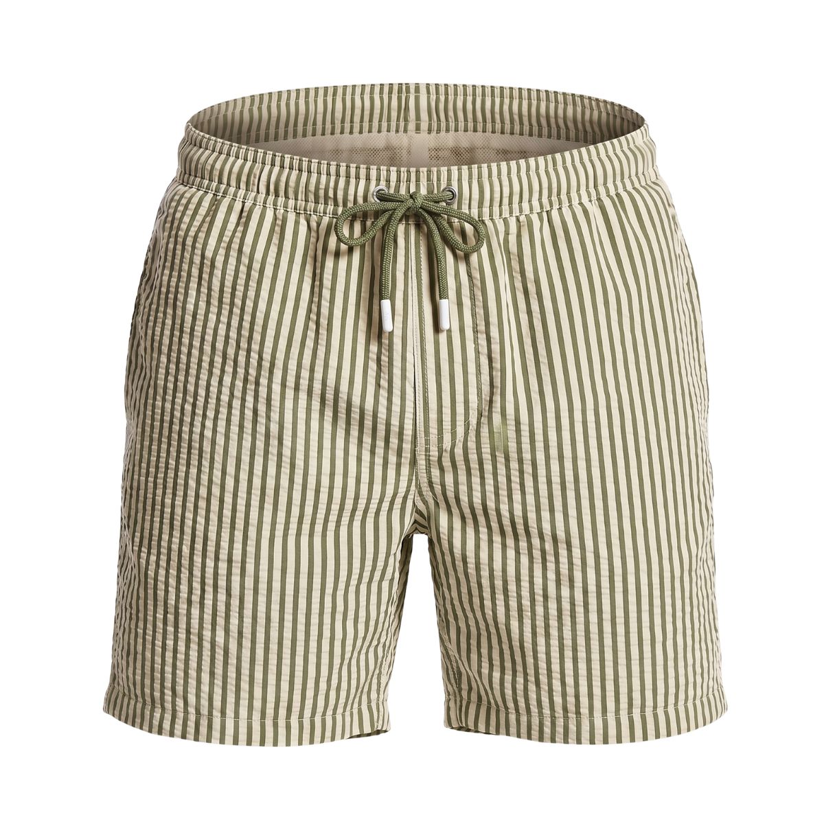 Zwemshort Paros - Crème/Olijfgroen