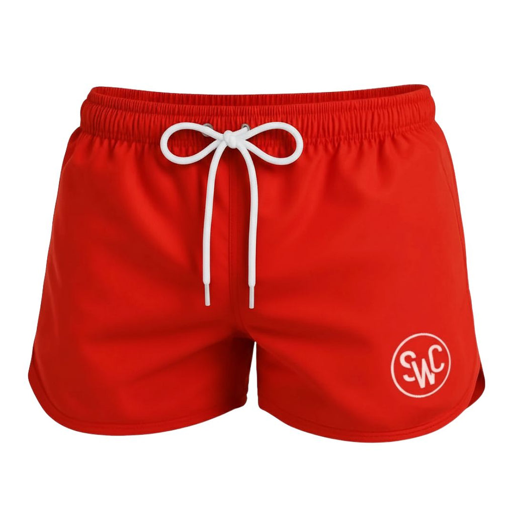 Riviera Retro Zwembroek, Hot Coral Red