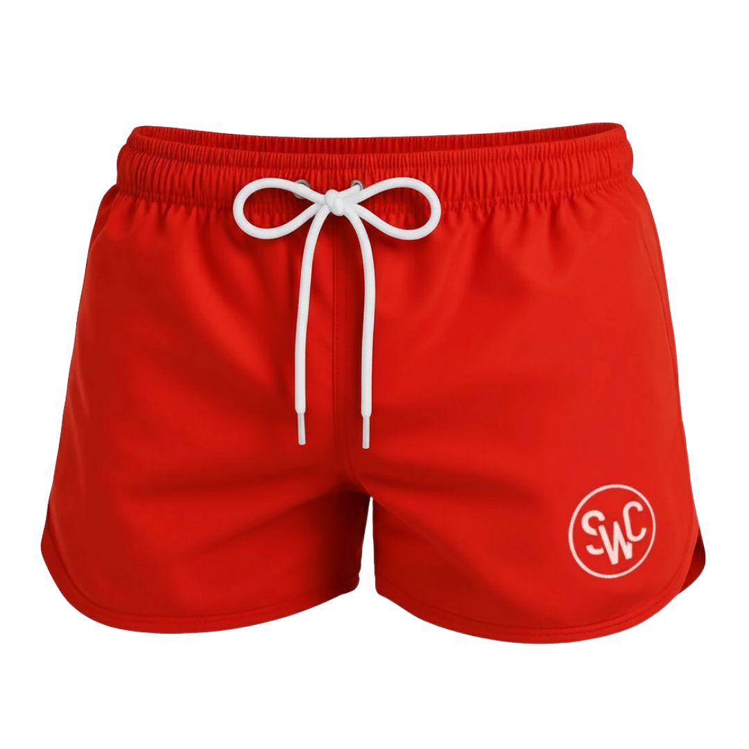 Riviera Retro Zwembroek, Hot Coral Red