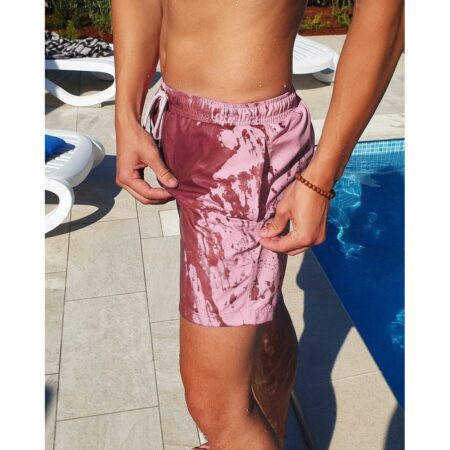 Sea'sons Swimshort Color Changing Bordeaux Pink