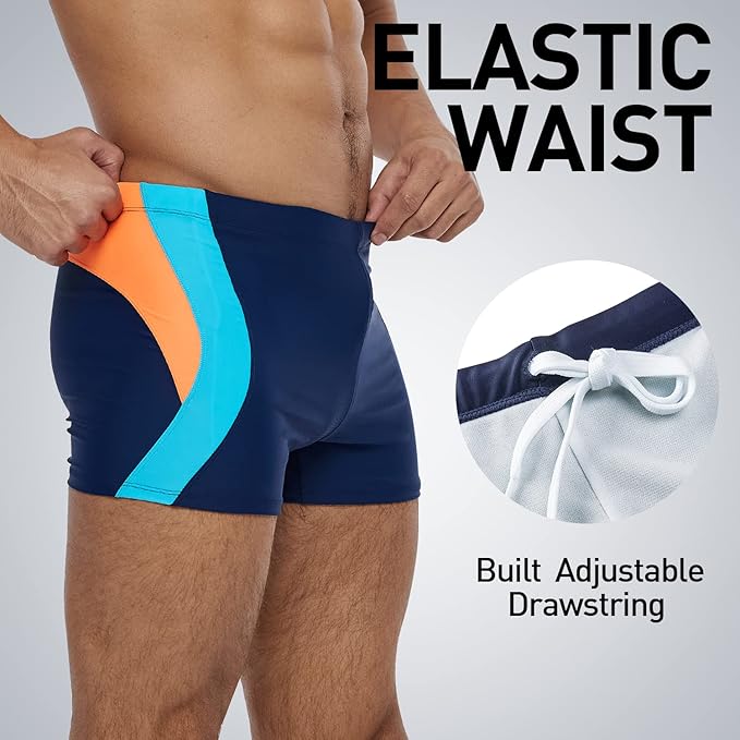 Zwemboxer Olaf Blauw/Oranje